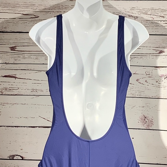 Mossimo Women's Lace Up One Piece Swimsuit Navy - Picture 6 of 6